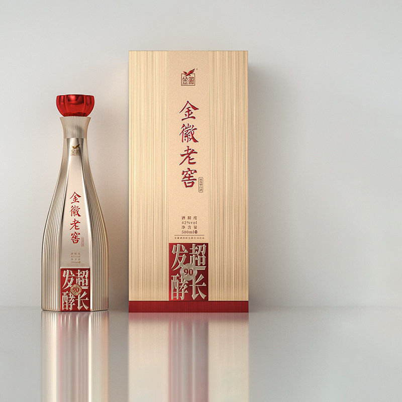 金徽酒42度金徽老窖90单瓶装500ml*1 浓香型白酒官方旗舰店