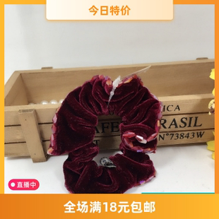 日韩版南韩国发绳发圈皮筋头绳大绒布艺头饰发饰新款水晶时尚气质