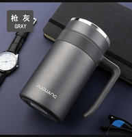 Fuguang high-end insulated cups, 316L stainless steel large-capacity water cups, men's and women's tea brewing cups, office cups customized thumbnail 6