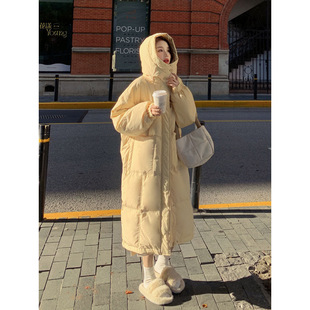 羽绒棉服女中长款2025年冬季新款韩版反季棉衣加厚过膝棉袄女外套
