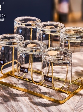 意大利原装进口DUENDE水晶玻璃水杯套装家用奢华高端耐热泡茶客厅