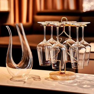 进口无铅水晶玻璃红酒杯家用套装欧式轻奢高档新款官方正品高脚杯
