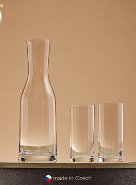 意大利进口无铅水晶玻璃杯凉水瓶水果茶冷水泡壶套装高端家用客厅