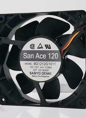 原装三洋 12038 12V 0.98A 9G1212G1011 风量135CFM PWM温控风扇