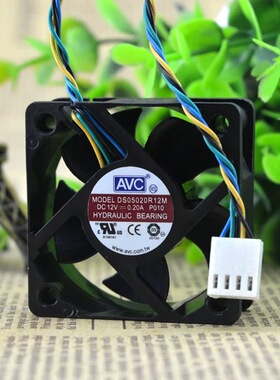 全新AVC奇宏 5020 DS05020R12M P010 12V 0.20A 四线散热风扇