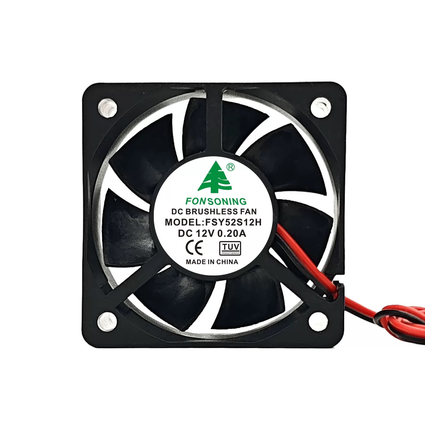 全新FONSONING FSY52S12H 5020 12V 0.20A 5CM 主板 静音散热风扇