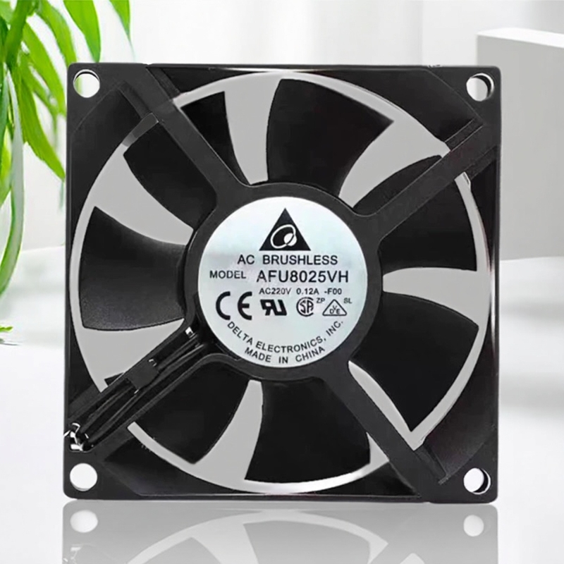 DELTA/台达 AFU8025VH 8025 0.12A 220V 机柜EC交流散热风扇8CM