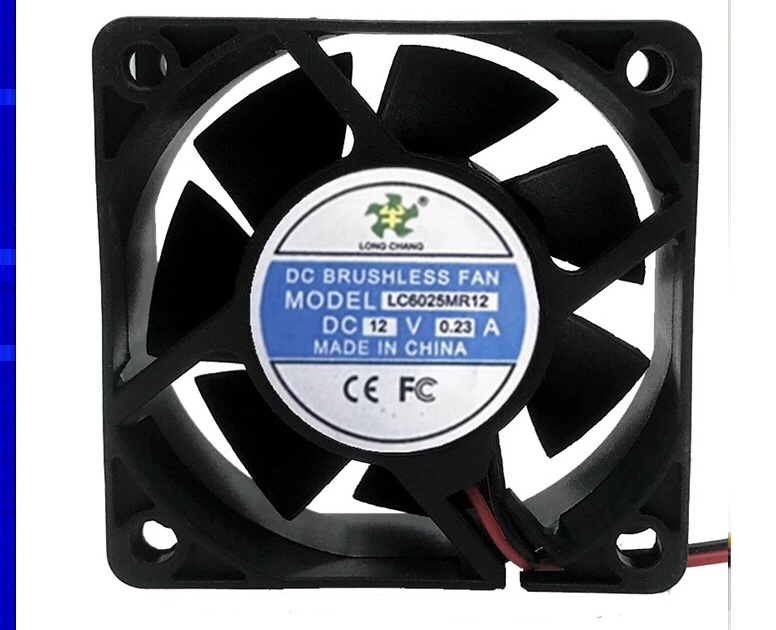 LON CHANG全新LC6025MR12 DC12V伏0.23A6cm2线电源变频器散热风扇