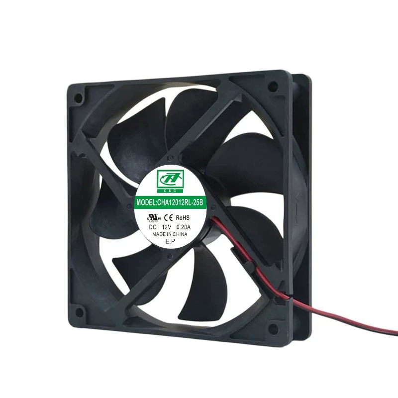 正品CHA12012RL-25B DC12V 0.20A 12025 变频器冰箱冰柜散热风扇