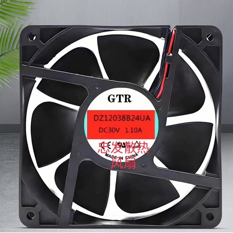 GTR全新 DZ12038B24UA DC30V 1.10A 12CM 变频器/电磁炉 散热风扇