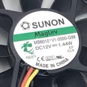 建准 MB60101V1-0000-G99 6010 12V 1.44W 离子电视机 大屏幕风扇