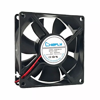 CHIEFLY CC8025B12H 12V 0.35A 双滚珠软启动电焊机直流散热风扇