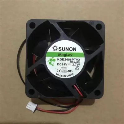 建准6025风扇24V磁悬浮静音KDE2406PTVX工控变频器机箱风扇6CM