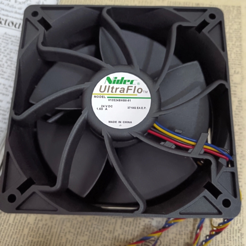 全新尼迪克/Nidec V12E24BHB5-51 24V 1.65A 12038变频器散热风扇
