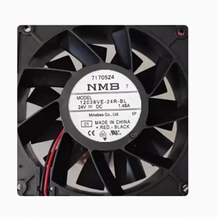 24R 12038VE DC24V 变频器大风量散热风扇 NMB 1.48A 12CM