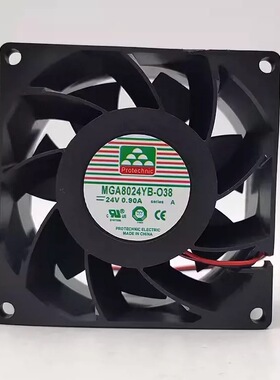 MAGIC MGA8024YB-O38 24V 0.90A 8CM 8038 变频器大风量散热风扇