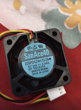 109P0424H7D28 DC24V 0.08A 109P0424H7D27 4015 4CM变频器风扇