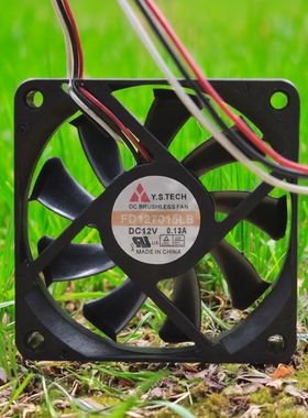 元山 Y.S.TECH 7CM FD127015LB 7015 12V 0.13A 静音 散热风扇