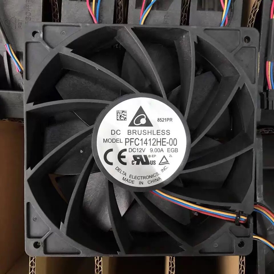 全新台达服务器风扇 PFC1412HE-00 12v 9.00A 14038 14CM暴力风扇