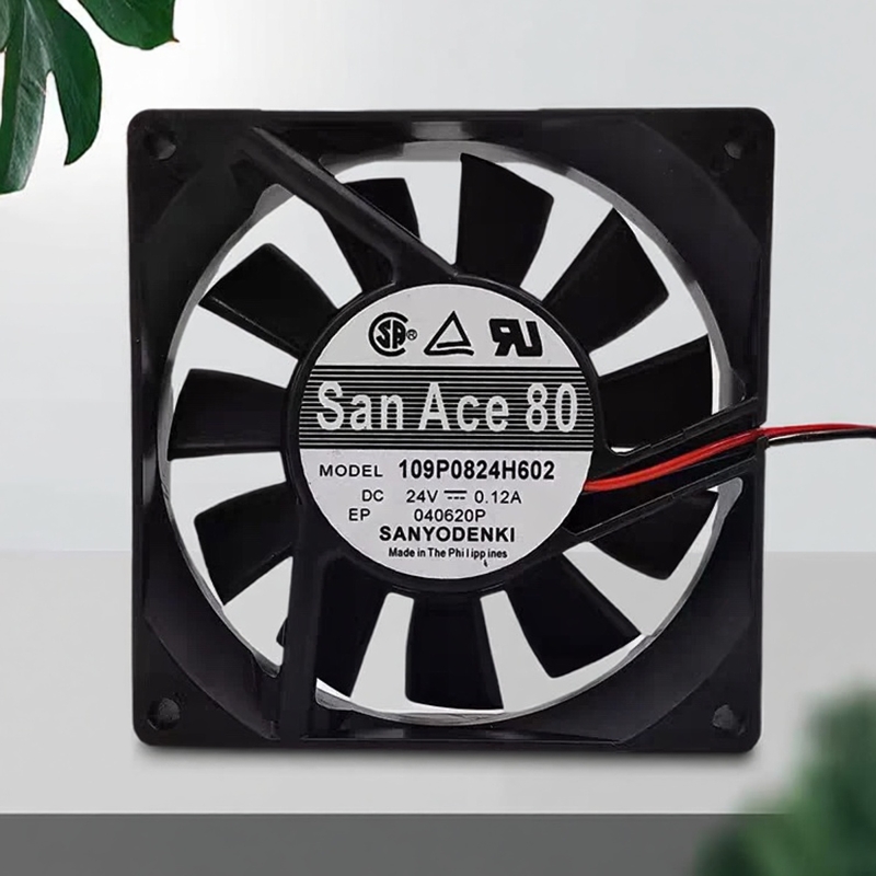 原装三洋 8厘米24V 0.12A 8020 109P0824H602变频器双滚珠风扇
