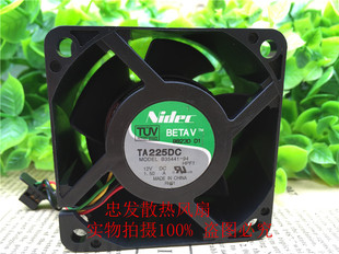 12V NIDEC 6038 服务器机箱高转速散热风扇6CM厘米 B35441