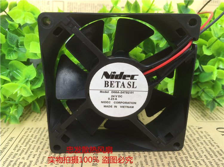 原装正品 NIDEC D08A-24TS2 01 24V 8CM 80X25MM 变频器散热风扇