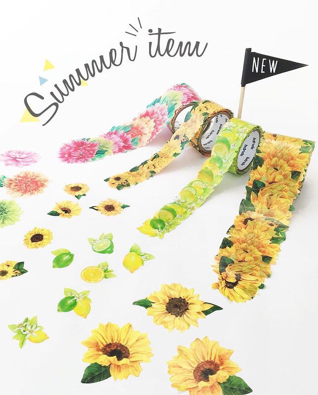 日本进口BANDE和纸拼接胶带手帐装饰春季樱花花瓣朵异形贴纸diy