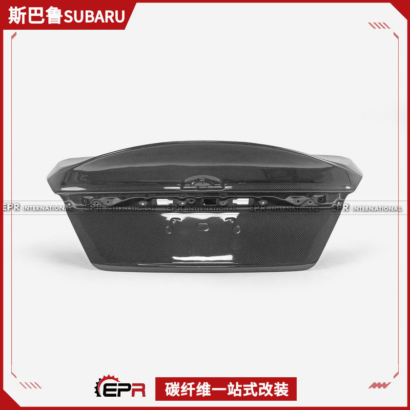 适用于斯巴鲁 WRX VBH 碳纤维EPA款一体式鸭尾式尾盖后备箱盖改装