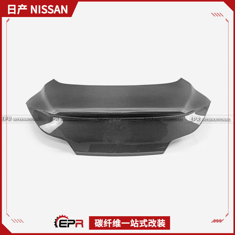 适用于日产 两门英菲尼迪G37 碳纤维EPA款鸭嘴尾盖一体式尾翼后盖