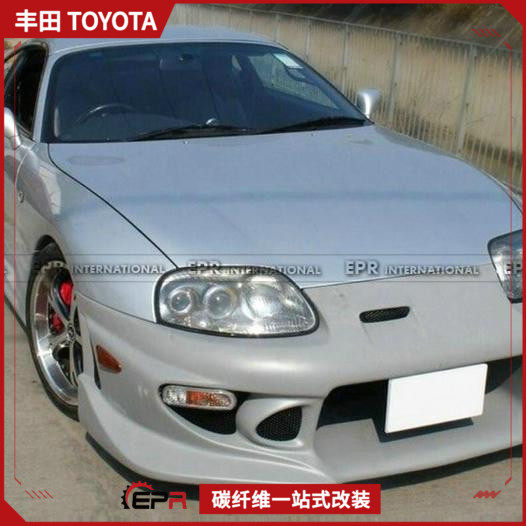 适用于丰田Supra MK4 93-98 碳纤维CW款大包围前杠后杠侧裙改装件