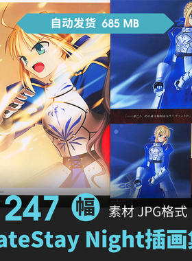 命运之夜FateStay Night material I插画集人物场景游戏动漫素材