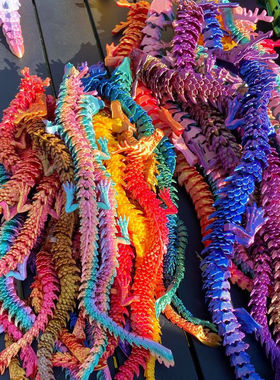 30CM3D打印中国龙批发摆摊创业夜市国潮潮玩45儿童节礼物60厘米