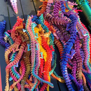 30CM3D打印中国龙批发摆摊创业夜市国潮潮玩45儿童节礼物60厘米