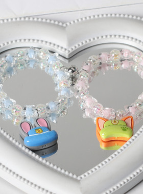 卡通串珠疯狂动物城朱迪尼克手链