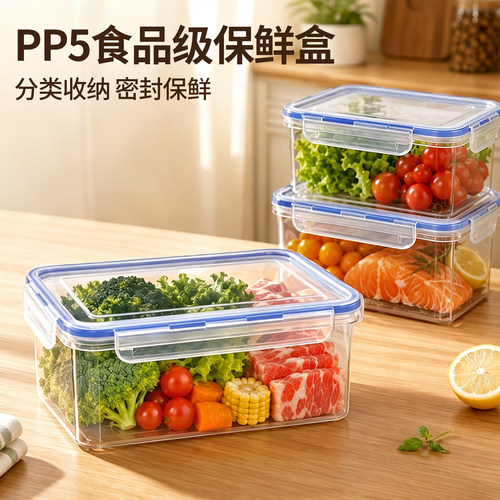 食品级保鲜盒冰箱分类密封收纳盒