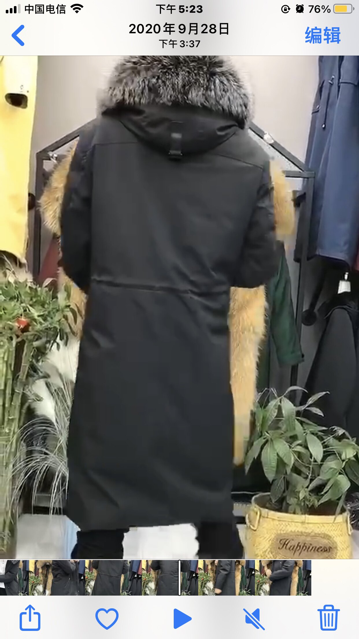 专柜正品男士长款派克服加长兔毛内胆皮草外套加厚保暖真皮大衣冬
