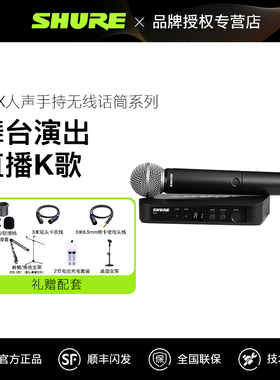 Shure/舒尔 SVXBLX24/288/BETA58A无线麦克风一拖二舞台演唱话筒