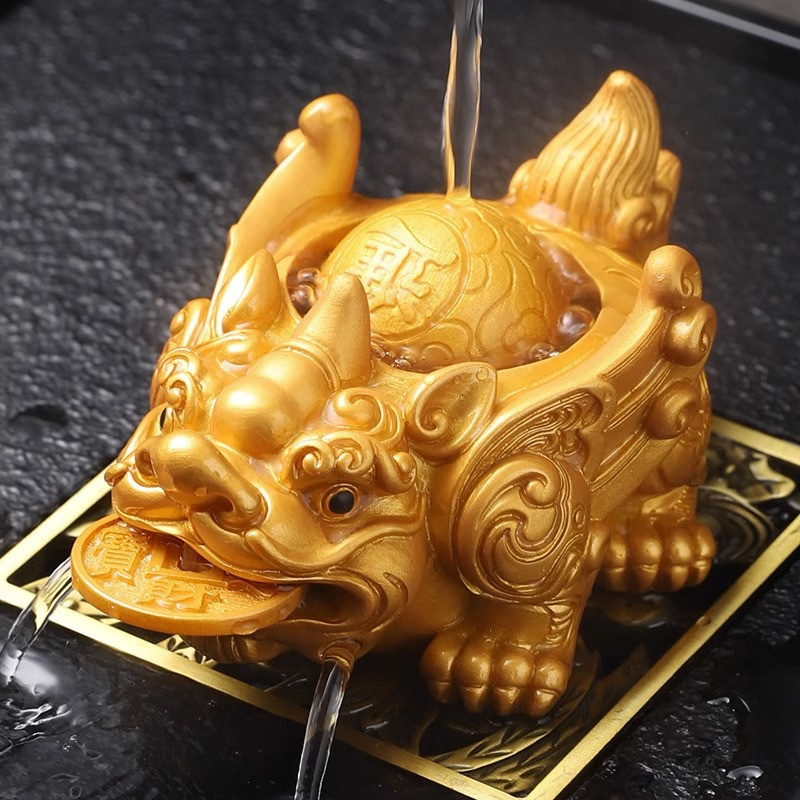 茶宠摆件招财貔貅财源滚滚金蟾