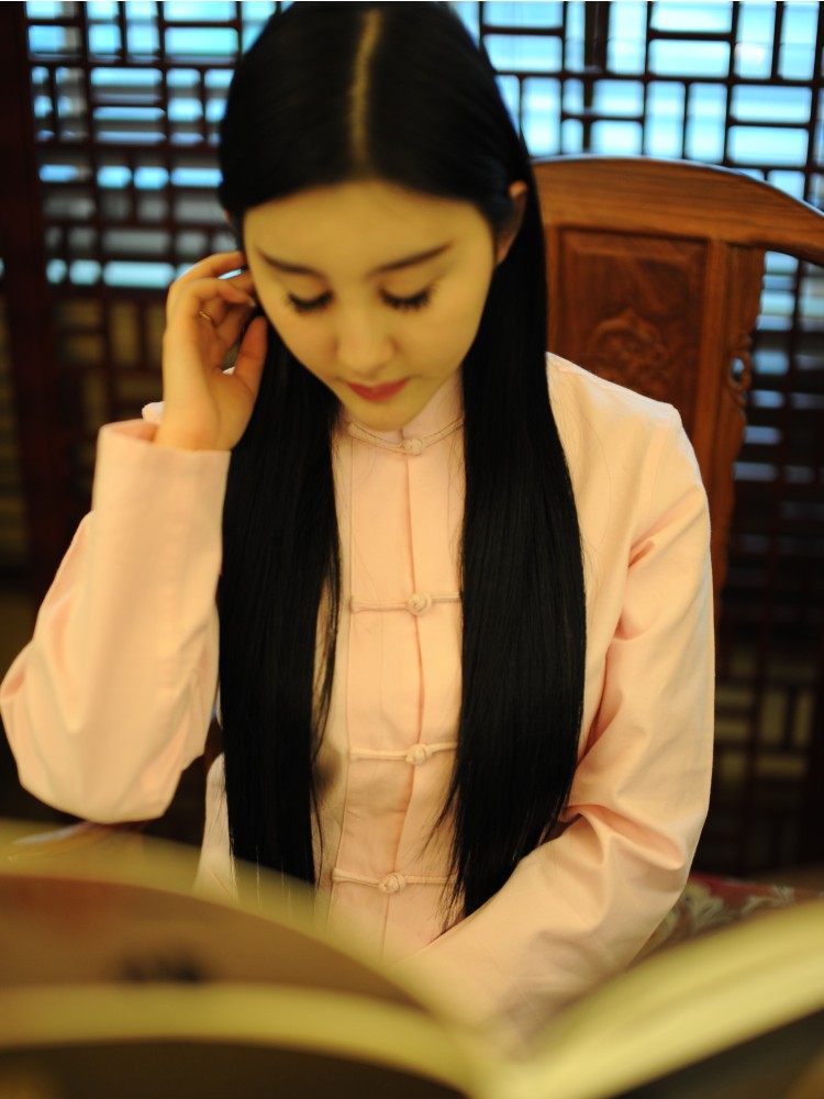中国风纯棉盘扣女士唐装汉服改良民族风中式女唐装女春秋长袖包邮