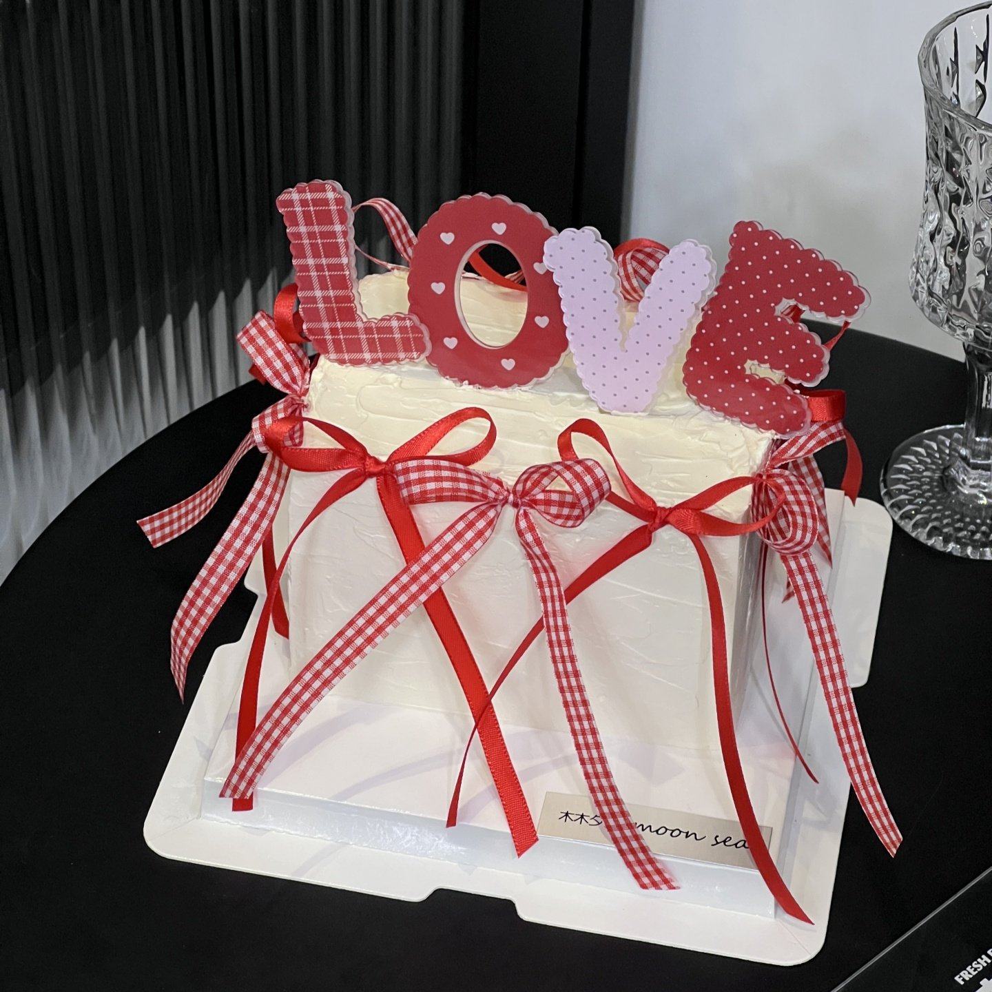 情人节红白格子丝带蝴蝶结节日蛋糕装饰爱心love亚克力2.14情侣,节庆用品/礼品,节日装扮用品,淘宝优惠券,粉丝福利购,淘宝优惠卷