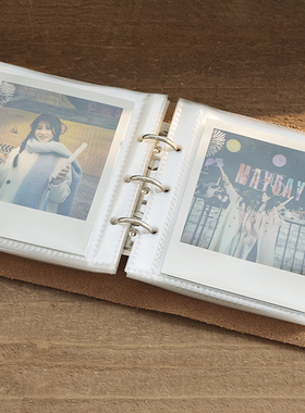 复古真皮宝丽来ITYPE拍立得相册活页单格适用NOW/600相片收纳SX70