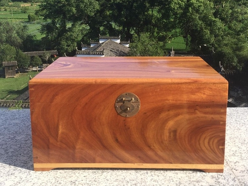 香樟木盒木盒中式榫卯广源记送锁