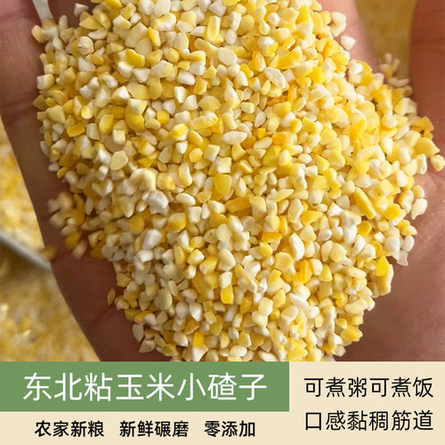金奶奶粘黄玉米碴子正宗东北小碴子细小粒黄粘玉米苞米碎粒自产