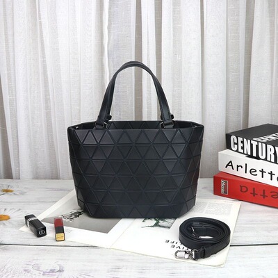 三家菱格小号水晶菜篮子手提包大容量通勤单肩斜挎托特包