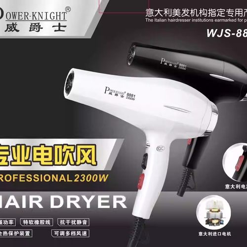 威爵士8881吹风机发型师专用2400W理发店发廊家用冷热风速干护发