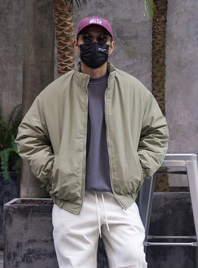 Propcell26秋冬日系工装风立领夹棉夹克宽松休闲百搭加厚棉服外套