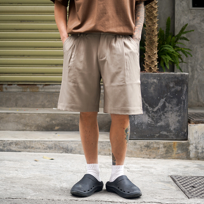 PROPCELL复古工装西装五分裤男