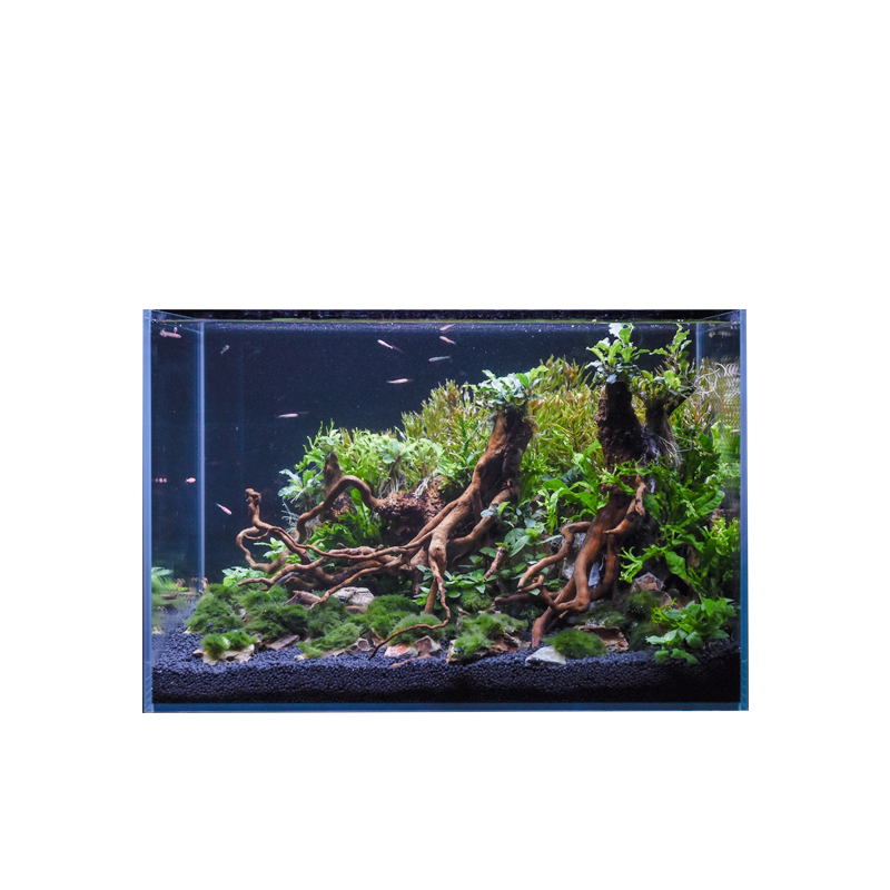 米熊海水缸海缸金晶超白90尺寸底滤缸海缸珊瑚缸超白缸带底柜