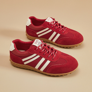 2025新款轻便百搭时尚板鞋女爆款软底舒适透气拼色不累脚德训鞋