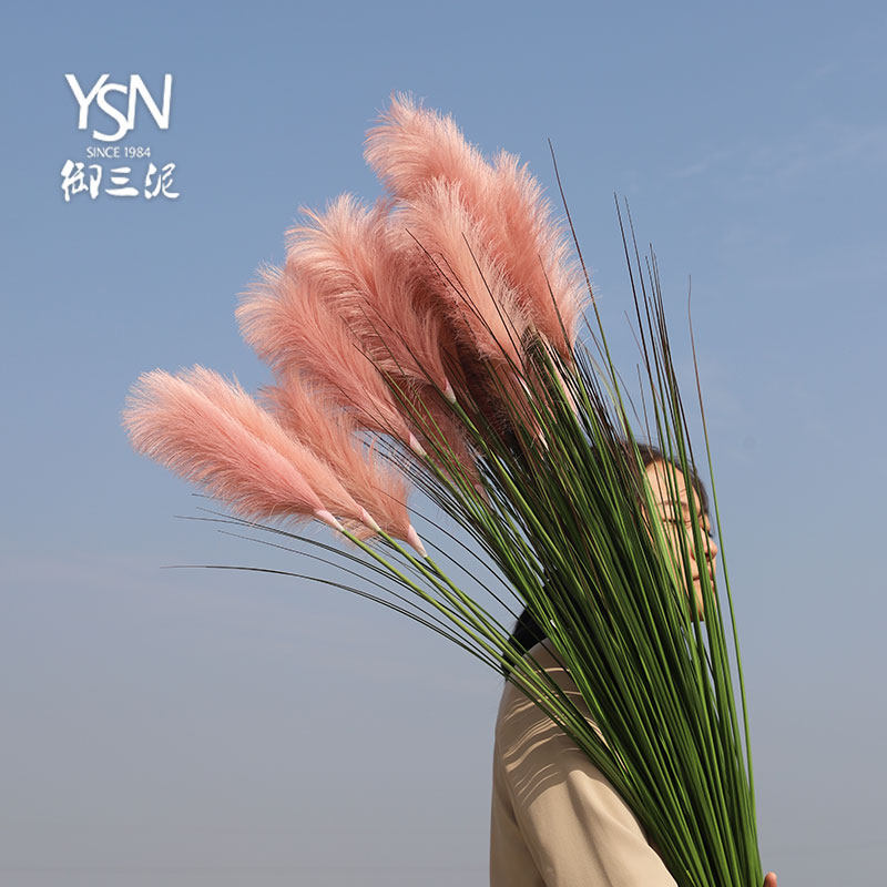 插花摆设北欧ins装饰仿真花假干花整束长款一米五1.5大芦苇洋葱草